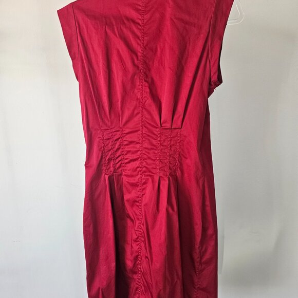 Guess by Marciano Cranberry Crop-Sleeve Shirtdress - Picture 7 of 8